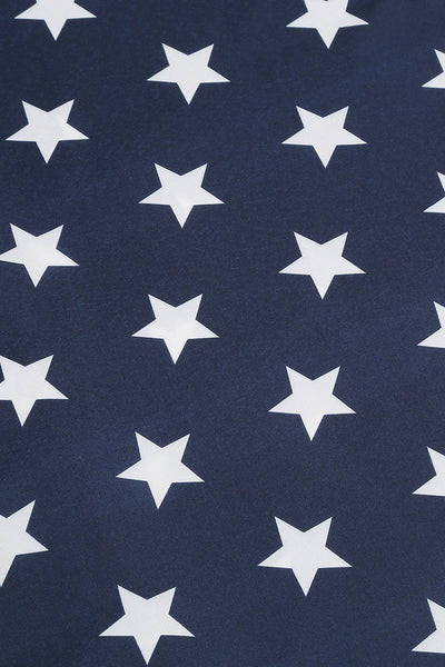 Vestido Vintage Com Estampa De Estrela Dos Anos 50