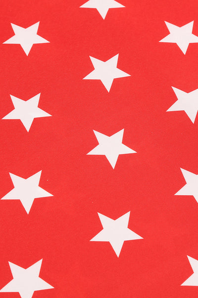 Vestido Vintage Com Estampa De Estrela Dos Anos 50