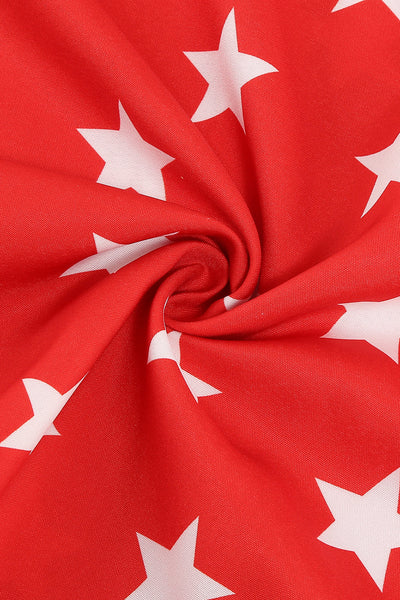 Vestido Vintage Com Estampa De Estrela Dos Anos 50