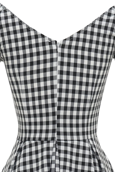 Vestido Midi Xadrez Vintage