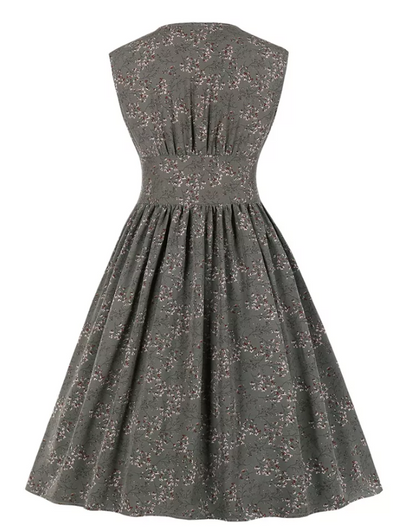 Vestido Vintage 50 Cinza