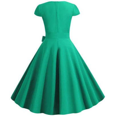 Vestido Vintage Verde Dos Anos 50