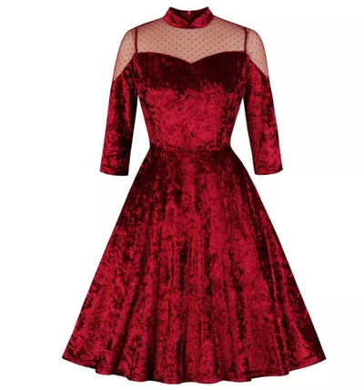 Vestido Vintage Bordô Dos Anos 60
