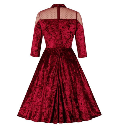 Vestido Vintage Bordô Dos Anos 60