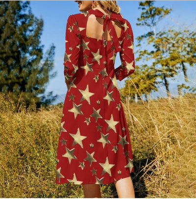Vestido Vermelho Vintage Anos 70 Feminino