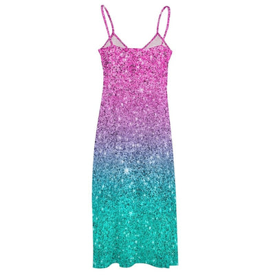 Vestido De Lantejoulas Anos 70
