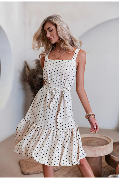 Vestido Vintage Preto E Branco De Bolinhas