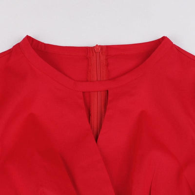 Vestido Vermelho Cache Coeur Anos 50