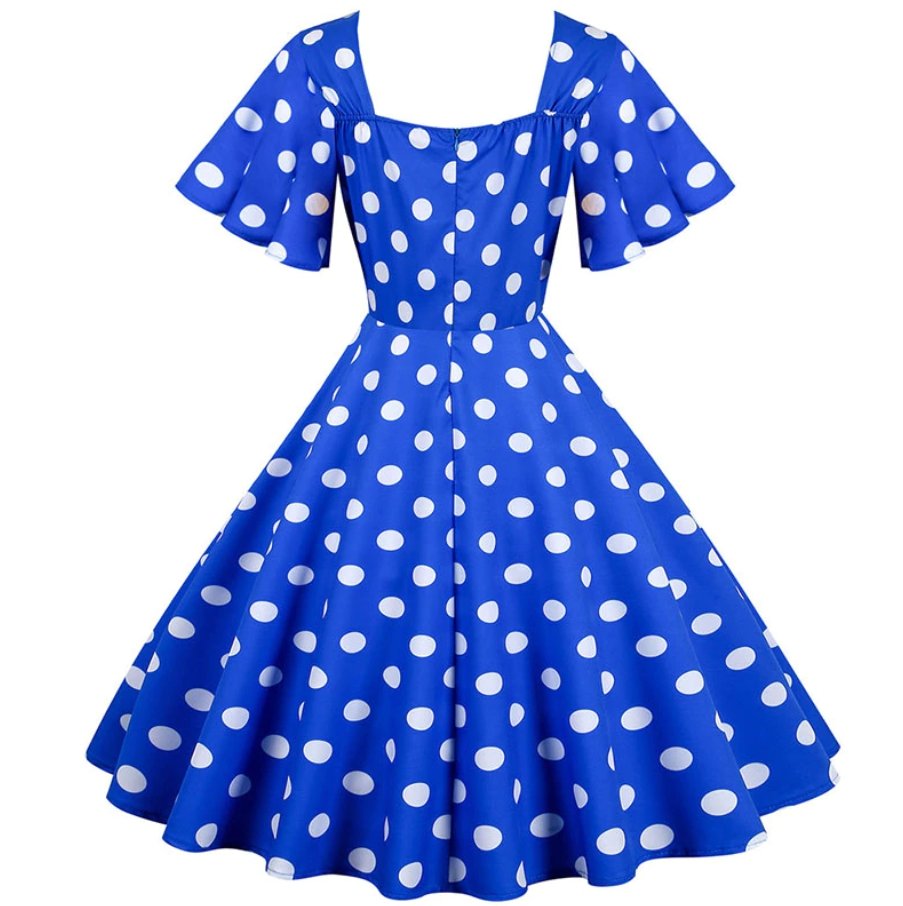 Vestido Azul Anos 50