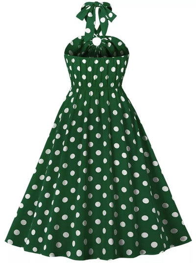Vestido Pin Up Verde Maçã Dos Anos 50