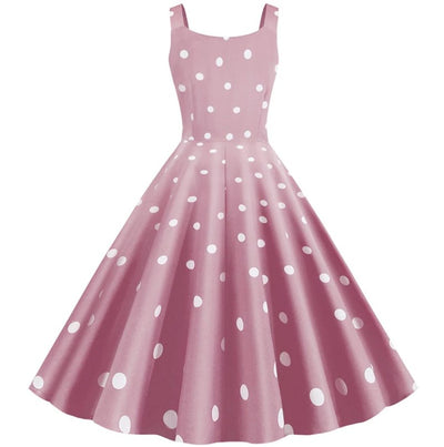 Vestido Rosa Pin Up Dos Anos 50