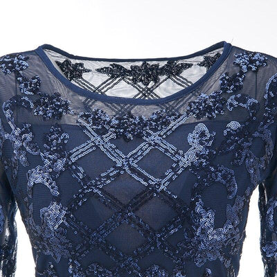 Vestido Vintage Azul Anos 20