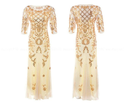 Vestido Vintage Marfim Anos 20