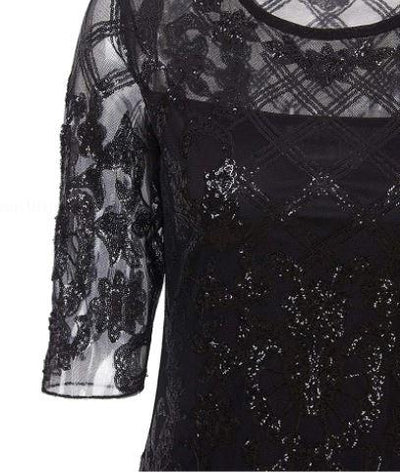 Vestido Vintage Preto Anos 20