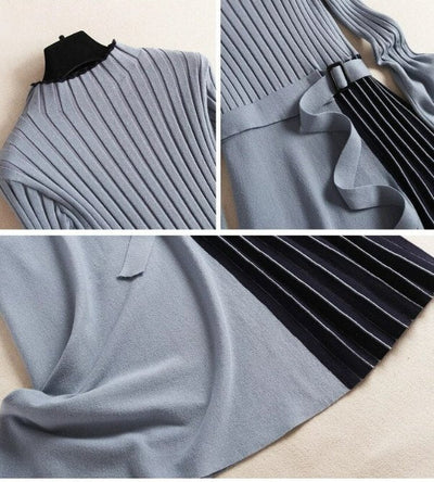 Vestido Assimétrico Anos 40 Azul