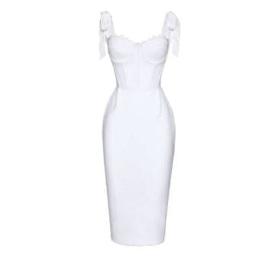 Vestido Branco Anos 40