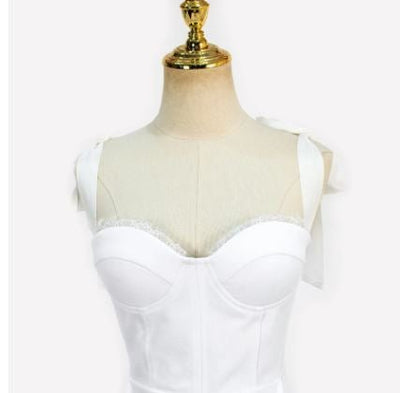 Vestido Branco Anos 40