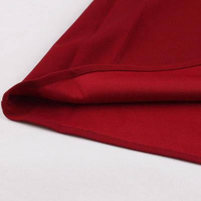 Vestido Anos 50 Borgonha