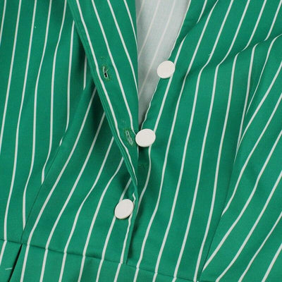 Vestido Vintage Anos 50 Verde