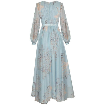 Vestido Azul Anos 40