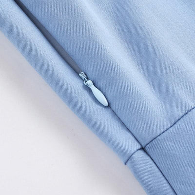 Vestido Azul Pastel Anos 50