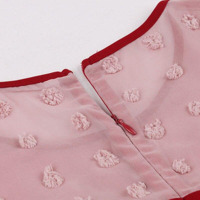 Vestido De Festa Borgonha Anos 50