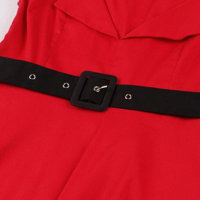 Vestido De Noite Vermelho Rockabilly Vintage