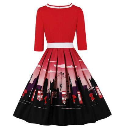 Vestido Plus Size Anos 50 Londres