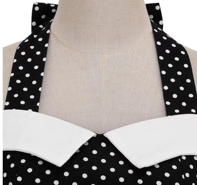 Vestido De Verão Preto Anos 50