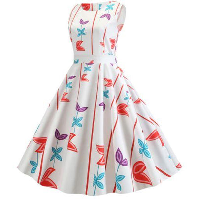 Vestido Simples Dos Anos 50