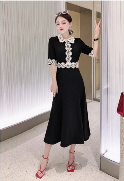 Vestido Vintage Preto Justo