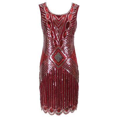 Vestido Curto Vermelho Gatsby