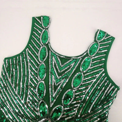 Vestido Curto Verde Gatsby