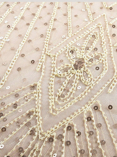 Vestido Longo Gatsby De Alta Costura Marfim