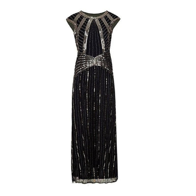 Vestido Longo Preto Gatsby