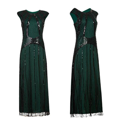 Vestido Verde Longo Gatsby