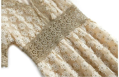 Vestido Champanhe Anos 40