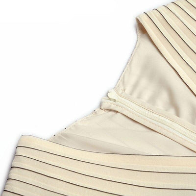 Vestido Longo Bege Dos Anos 1940