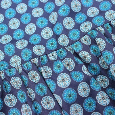 Maxi Vestido Vintage Azul