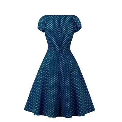 Vestido Vintage Aberto Azul
