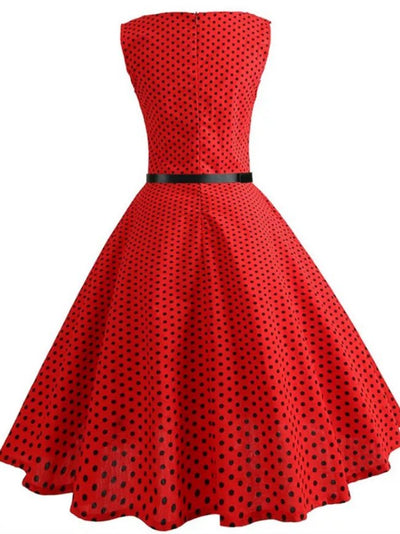 Vestido Pin Up Vermelho Dos Anos 50