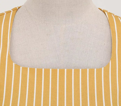 Vestido Retrô Anos 50 Amarelo