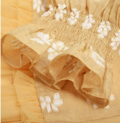 Vestido Retrô Da Moda Dos Anos 1940 Amarelo