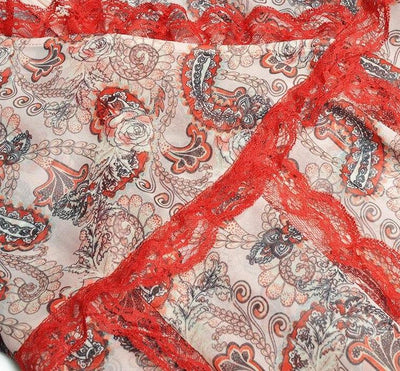 Vestido De Renda Vintage Vermelho