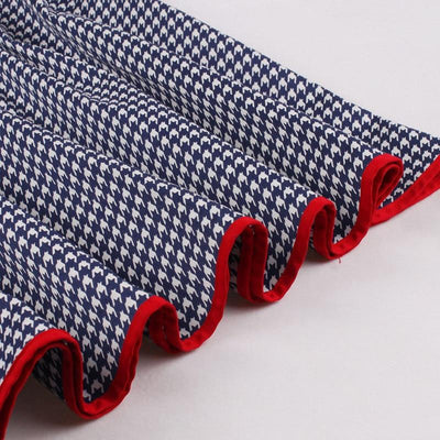 Vestido Vintage Avental Azul