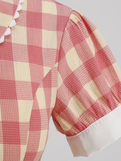 Vestido De Guingão Dos Anos 60