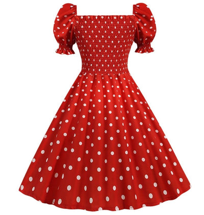 Vestido Estilo Anos 50 Vermelho