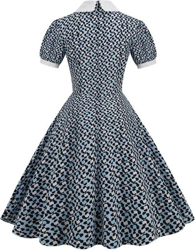 Vestido Espírito Guinguette Vintage Dos Anos 1950