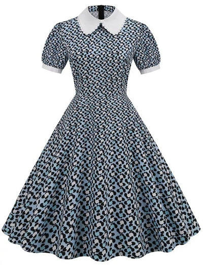 Vestido Espírito Guinguette Vintage Dos Anos 1950