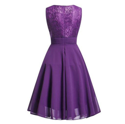 Vestido De Noite Vintage Dos Anos 1950 Roxo